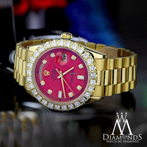 red face rolex president|red face Rolex men's.